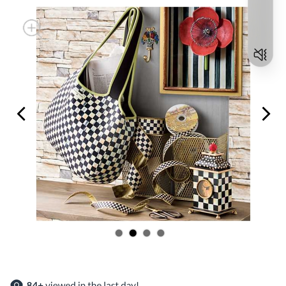 Mackenzie childs Last One  carryall bagged tagged gorgeous pics it's wrapped Xo